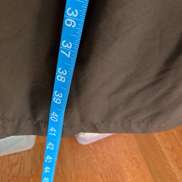 Ensign Coat Womens Sz M Brown Belted Snap Button Puff Insulated Softshell Trench - Picture 9 of 9